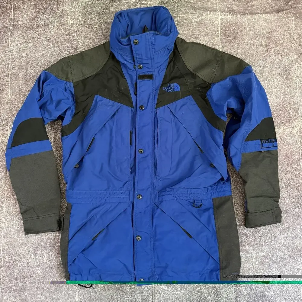 Men's Vintage 90's The North Face Extreme Gear Blue Black Ski Coat Jacket Sz S